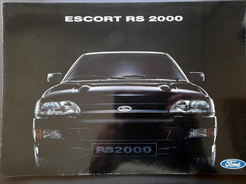 Ford Escort RS 2000, brochure van 8/1991, Boeken, Verzenden, Zo goed als nieuw, Ford