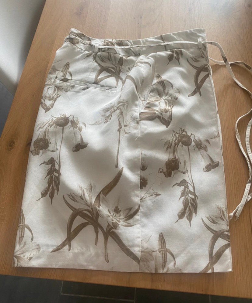 Ecru met Khaki print geklede damesshort, merk YAYA, maat 36, Kleding | Dames, Ophalen, Zo goed als nieuw