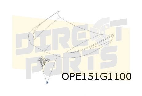 Opel Grandland X (11/17-8/21) (P1UO) Motorkap Origineel! 982, -, -, Opel, Nieuw