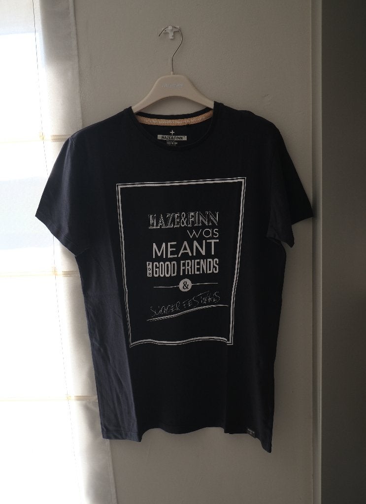 Haze&Finn t-shirt (L), Ophalen, Maat 52/54 (L), Zwart, Haze & Finn