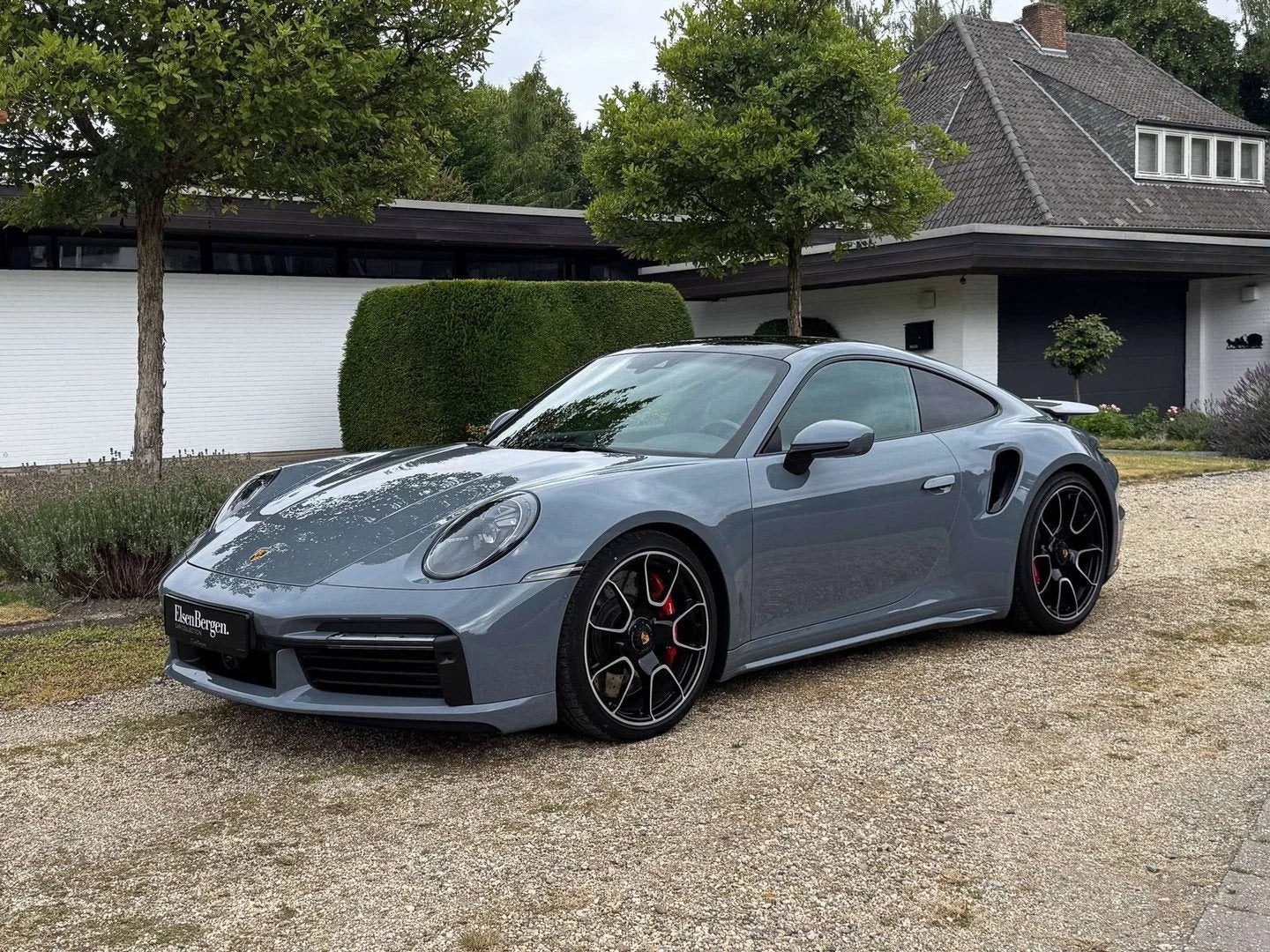 Porsche 911 TURBO 992 / Arctic Grey / Burmester / 360 / Sunr, Auto's, Porsche, Automaat, Gebruikt, Leder, Bedrijf