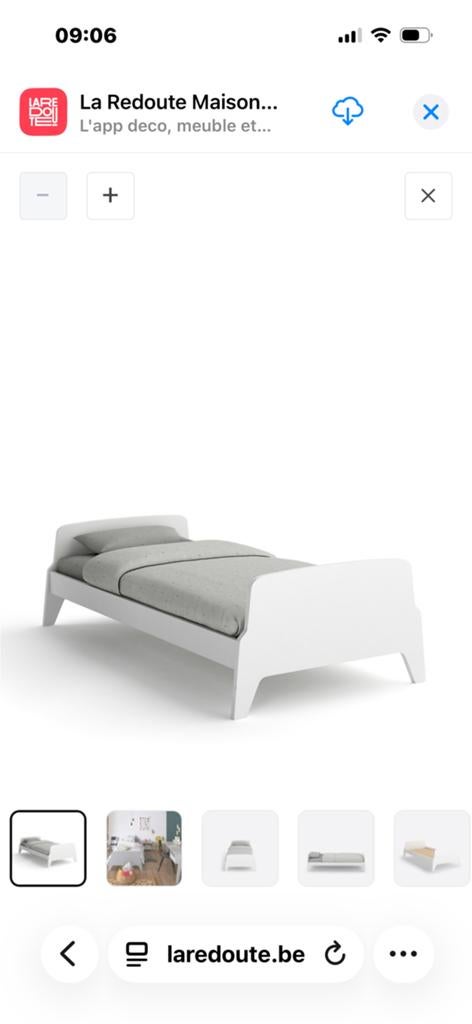 Lit La Redoute 1 personne +1 personne en lit tiroir, Maison & Meubles, 90 cm, Enlèvement, Utilisé, Deux personnes