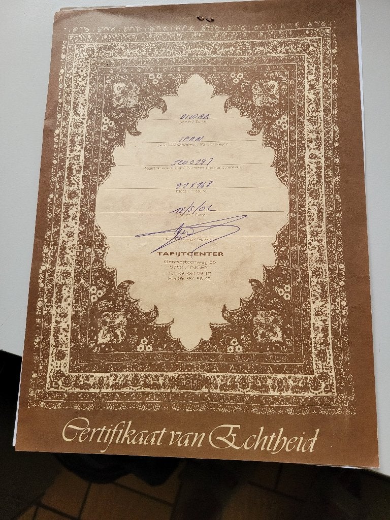 Tapijt iran, Rouge, 150 à 200 cm, Comme neuf, Enlèvement