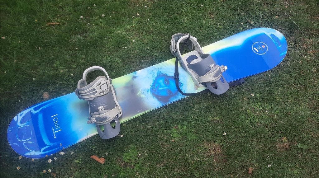 Snowboard + bottes taille 40 (peut être séparé), Enlèvement, Utilisé