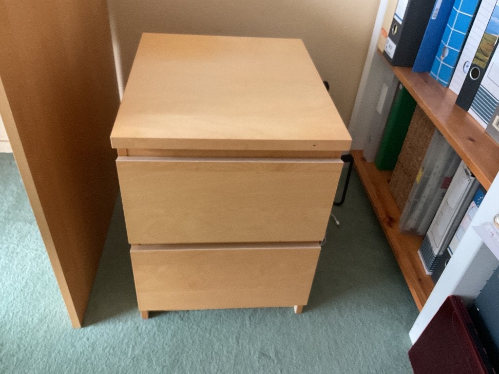Petit meuble à tiroirs pour bureau, Maison & Meubles, 48 cm, Utilisé, IKEA, Beige