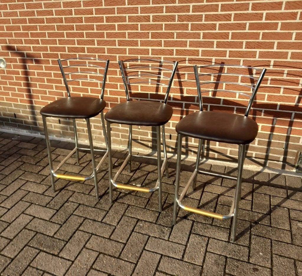 3 barkrukken, Huis en Inrichting, Ophalen, Gebruikt