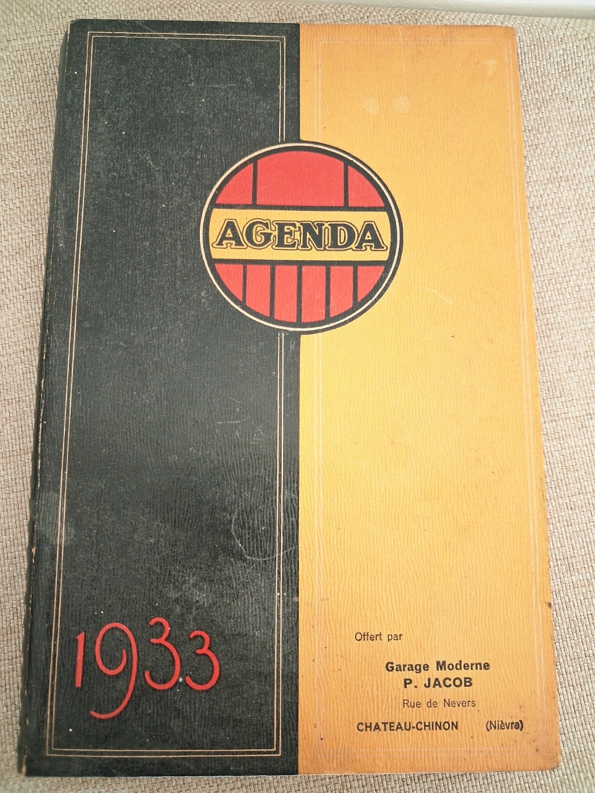 agenda autogarage DUNLOP 1933, Ophalen of Verzenden, Zo goed als nieuw, Gebruiksvoorwerp