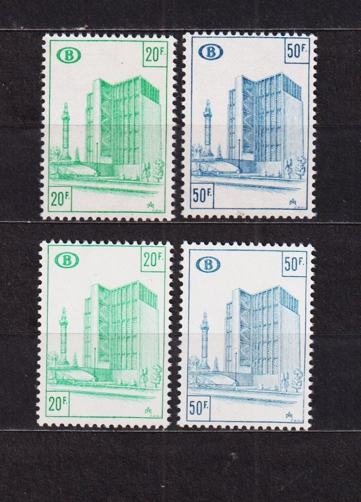 België Spoorwegzegels 1975 TR426-427 2 papiersoorten **, Postzegels en Munten, Verzenden, Postfris, Treinen, Postfris