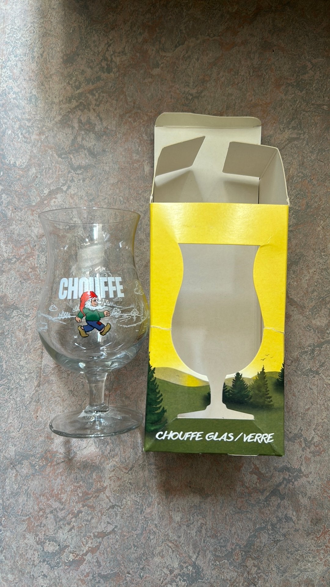 La Chouffe bierglas., Ophalen, Zo goed als nieuw, Bierglas