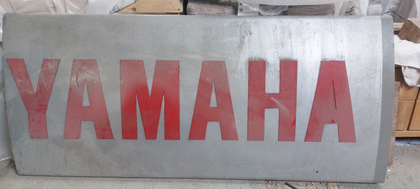 grande enseigne yamaha, Enlèvement, Utilisé, Panneau publicitaire