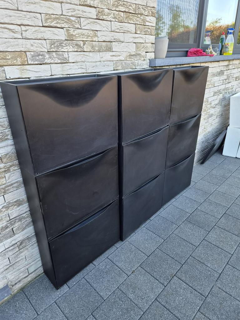 Kunstof schoenen kastje voor binnen of buiten, Ophalen, Gebruikt, Modern