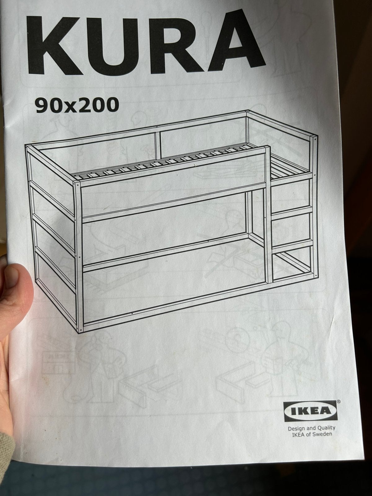 Kura omkeerbaar bed voor volwassenen - IKEA, Huis en Inrichting, Ophalen, Zo goed als nieuw