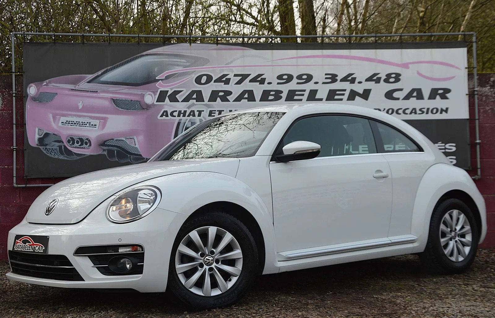Volkswagen Beetle 2.0CRTDi Exclusive NAV SENS AV/AR CLIM 91., Auto's, Volkswagen, Stof, Gebruikt, 4 cilinders, Wit