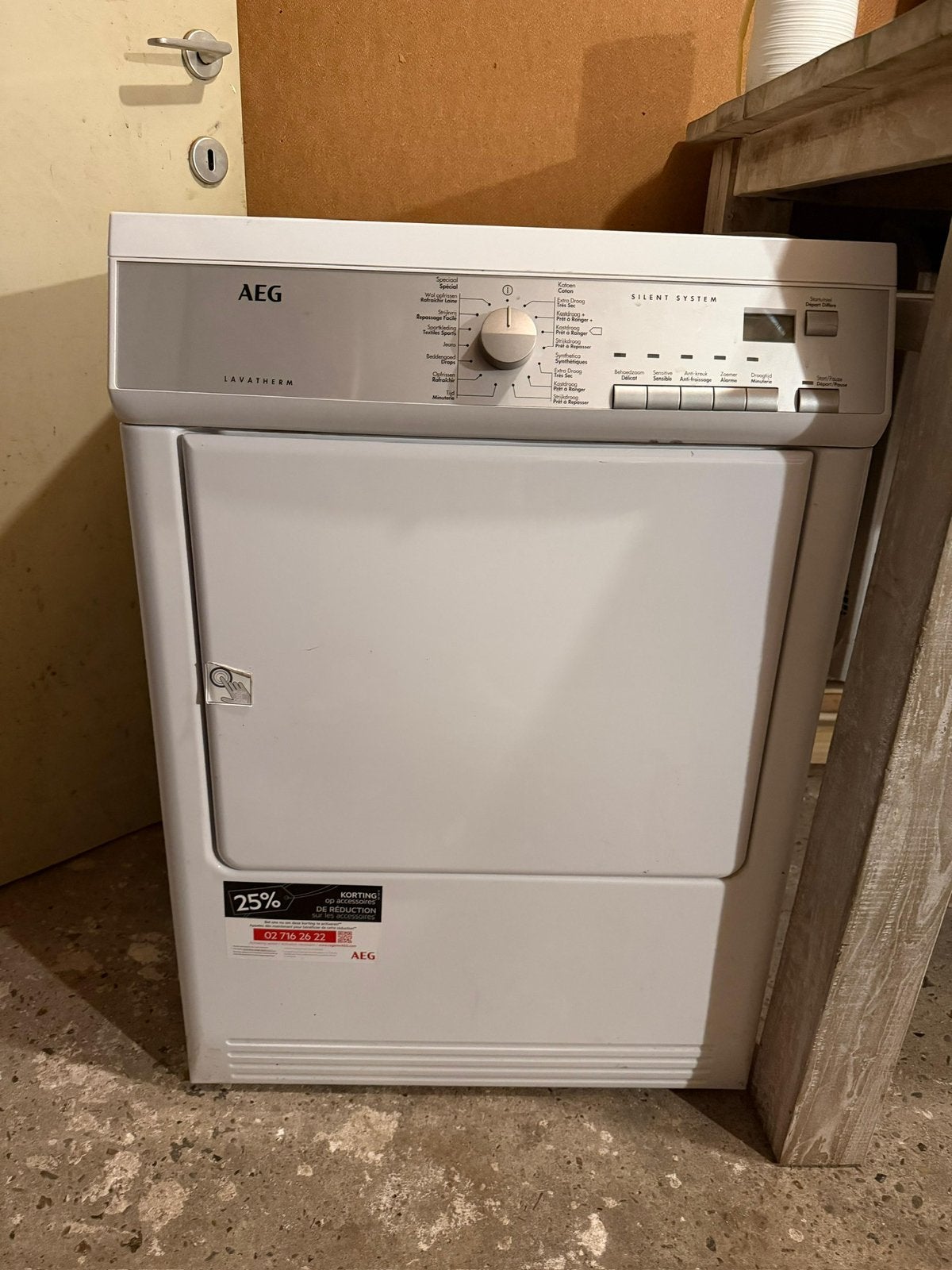 Sèche-linge AEG sans condensation, Electroménager, Sèche-linge, Enlèvement, Utilisé, Évacuation d'air