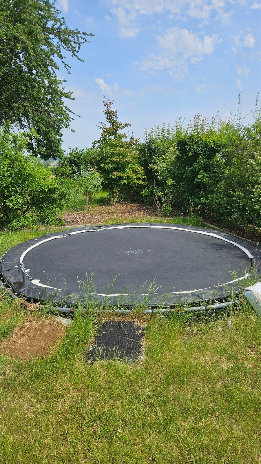 Intex inbouw trampoline, Ophalen
