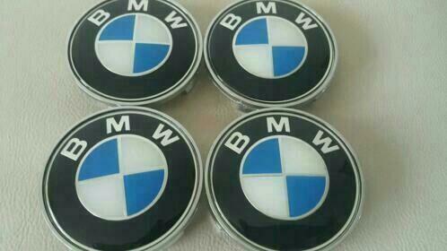 Bmw naafdoppen in blauw wit 68 mm / 65 mm, Ophalen of Verzenden, Nieuw