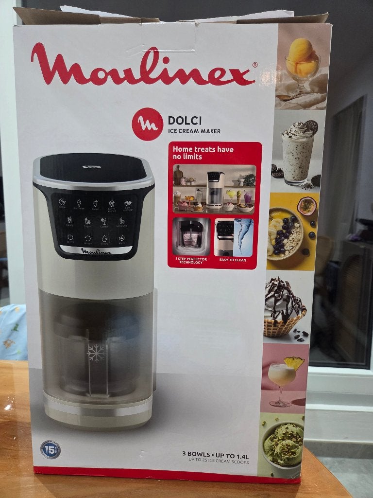 Moulinex Ijsmachine Dolci NIEUW!, Ophalen, Nieuw, Koelelement