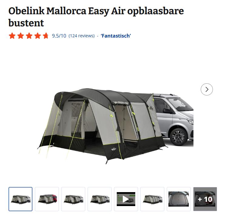 Tente de bus, Caravanes & Camping, Auvents, Enlèvement, Comme neuf, Polyester, Autres marques