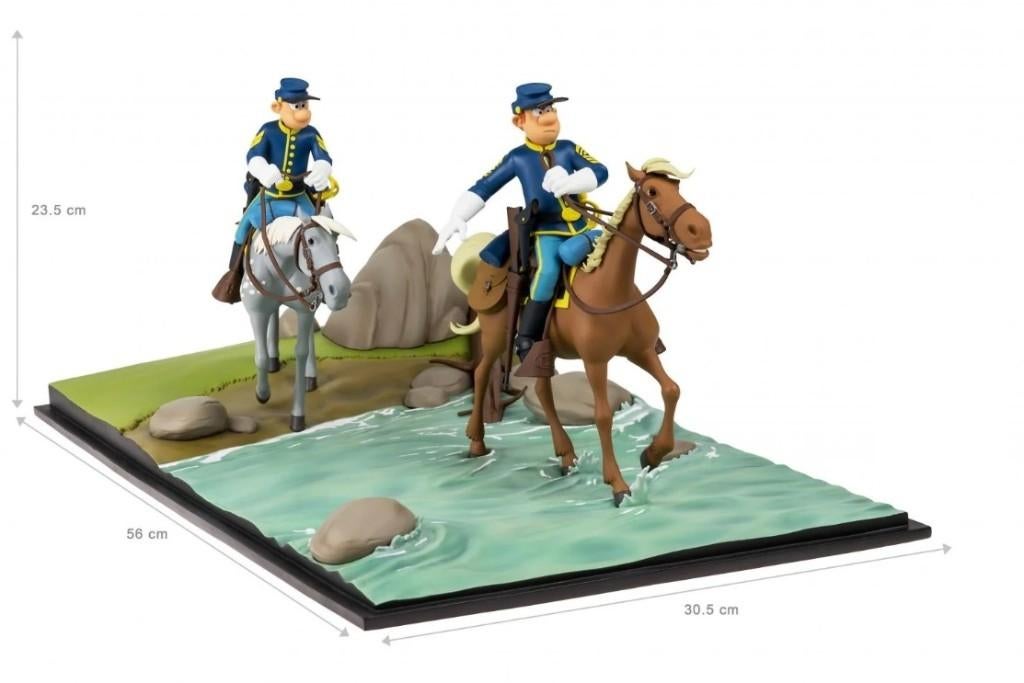 De Blauwbloezen, "Le passage du gué", Verzamelen, Ophalen of Verzenden, Overige figuren, Nieuw, Beeldje of Figuurtje