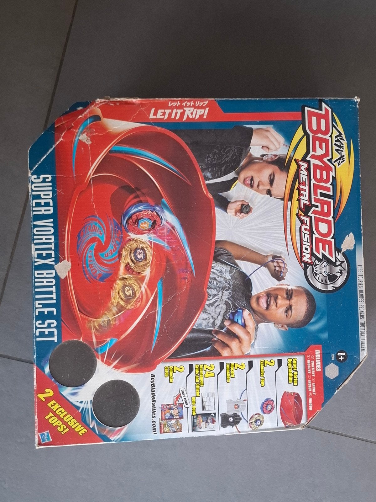 Beyblade Metal Fusion Super Vortex Battle Set van Hasbro, Enlèvement, Utilisé
