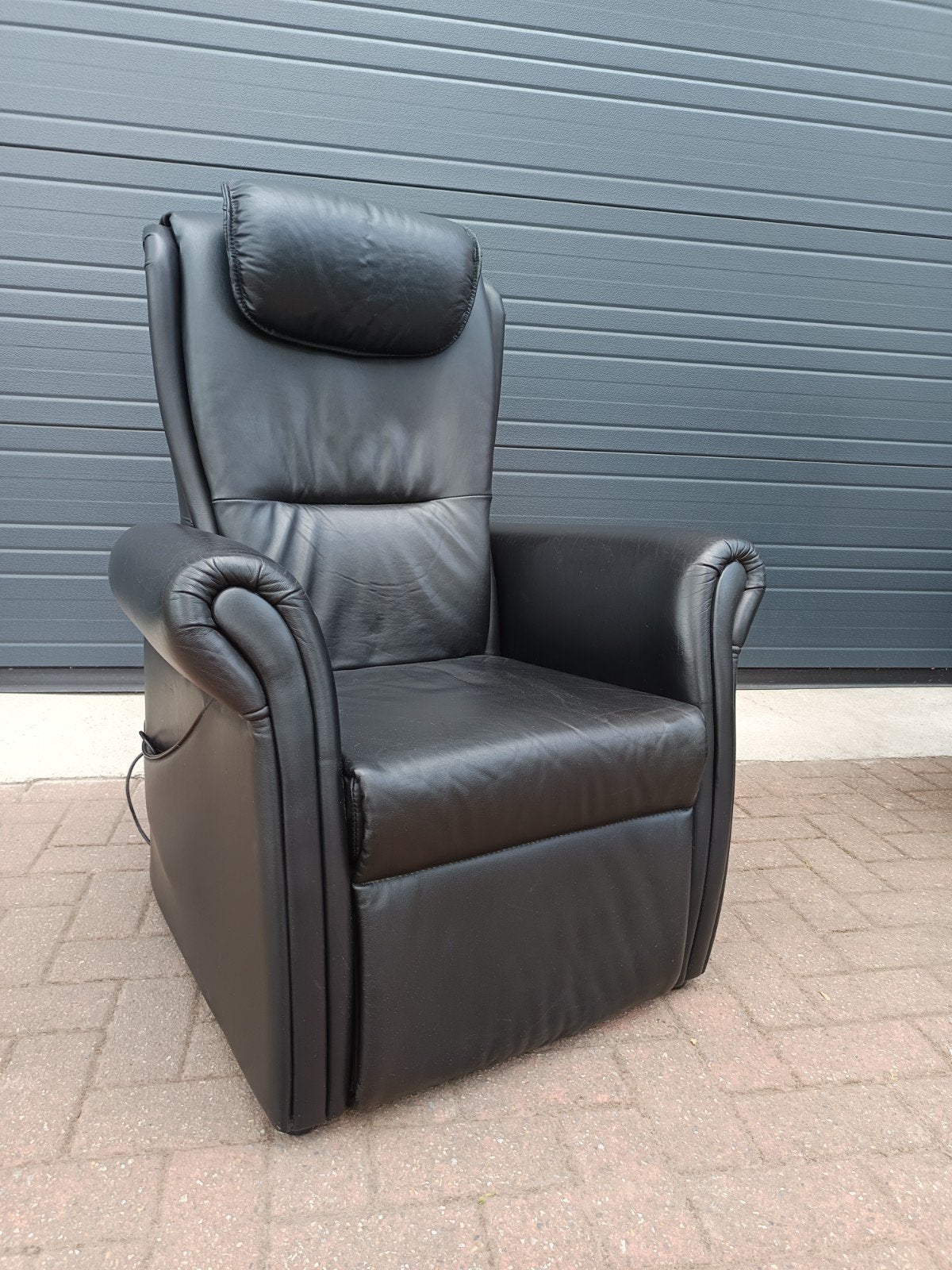 Elektrische relax sta-op Fitform in leer, Ophalen, Leer