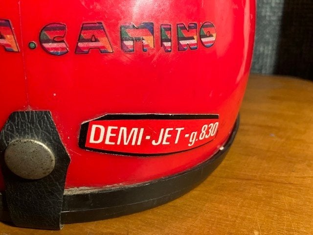WILLEMPIE HELM RETRO HELM NOLAN HONDA CAMINO POTHELM ROOD E6, M, Jethelm, Ophalen of Verzenden, Tweedehands