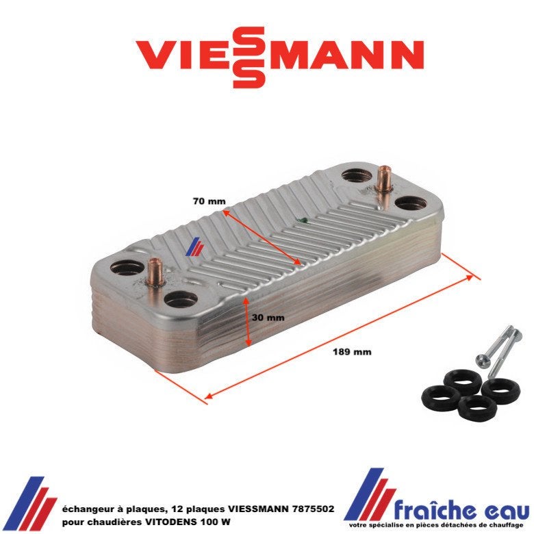 Warmtewisselaar viesmann 7875502, Doe-het-zelf en Bouw, Chauffageketels en Boilers, Ophalen, Zo goed als nieuw