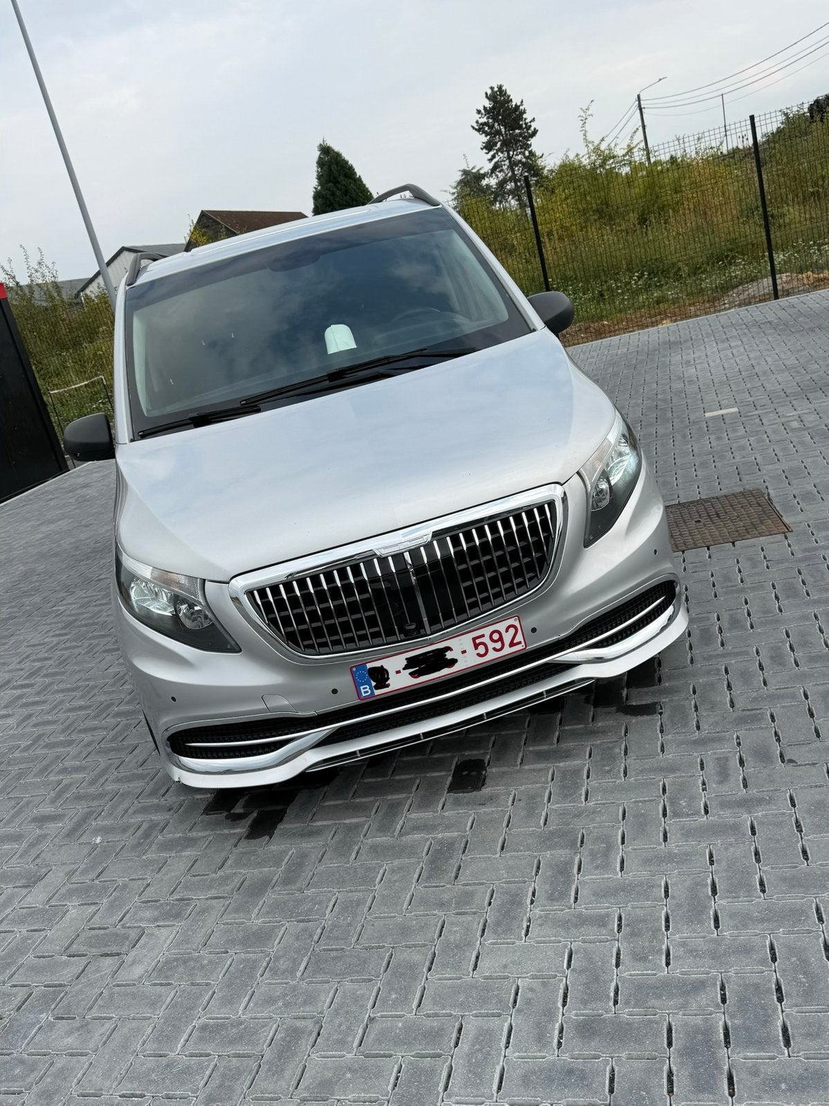 Mercedes, Vito, Auto's, Automaat, Leder, Elektrisch, Grijs