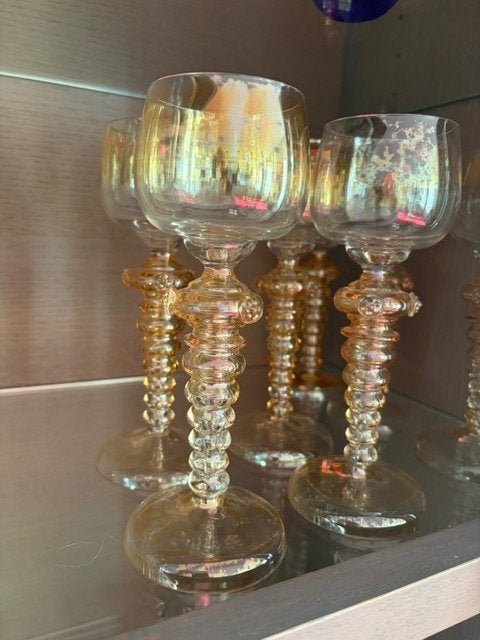 verre ancien en cristal, Collections, Enlèvement, Utilisé, Cristal, Verre ou Verres