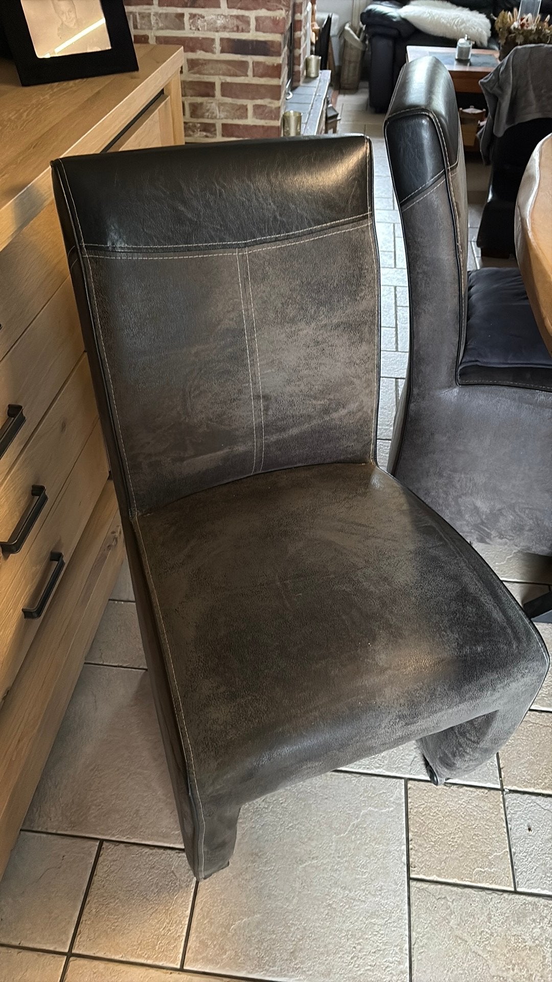 Chaises sur roulettes, Maison & Meubles, Synthétique, Contemporain, Enlèvement, Noir