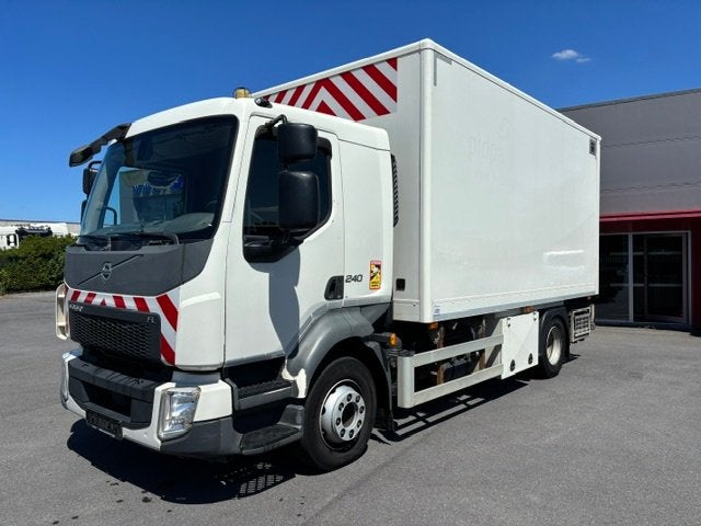 3X VOLVO FL240-SERVICEWAGEN-KRAAN HIAB T-CLX009-EX OVERHEID, Auto's, Achterwielaandrijving, Euro 6, Wit, Bedrijf