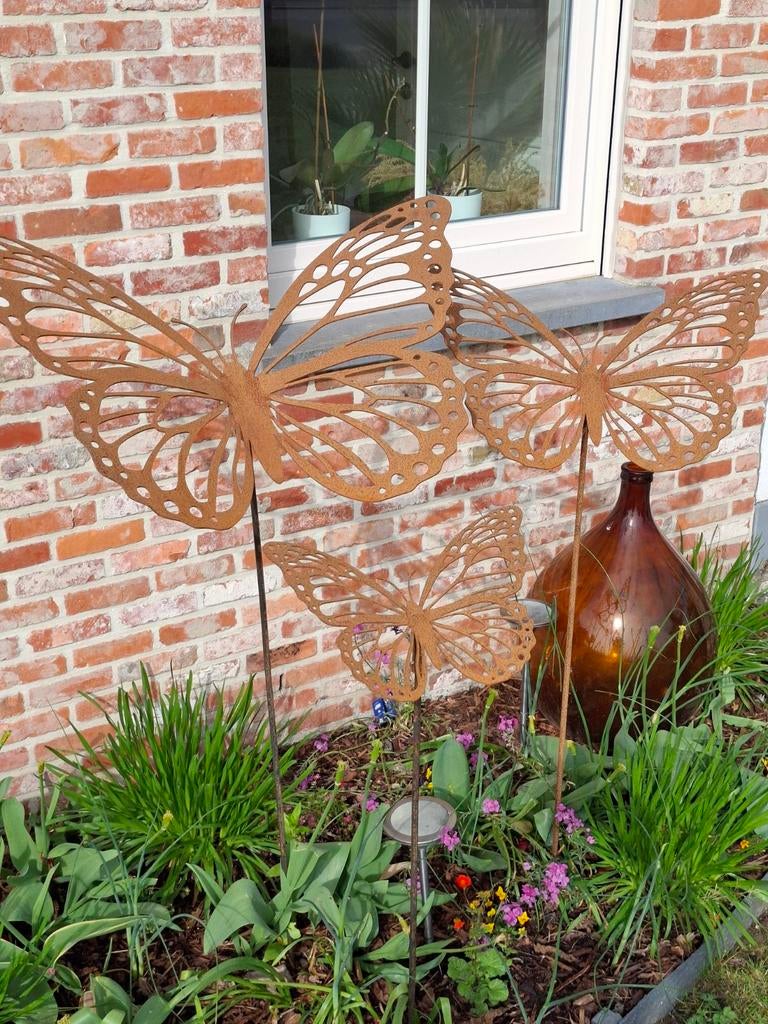 Ensemble de papillons en acier corten de 3 mm ! EYECATHER po, Enlèvement