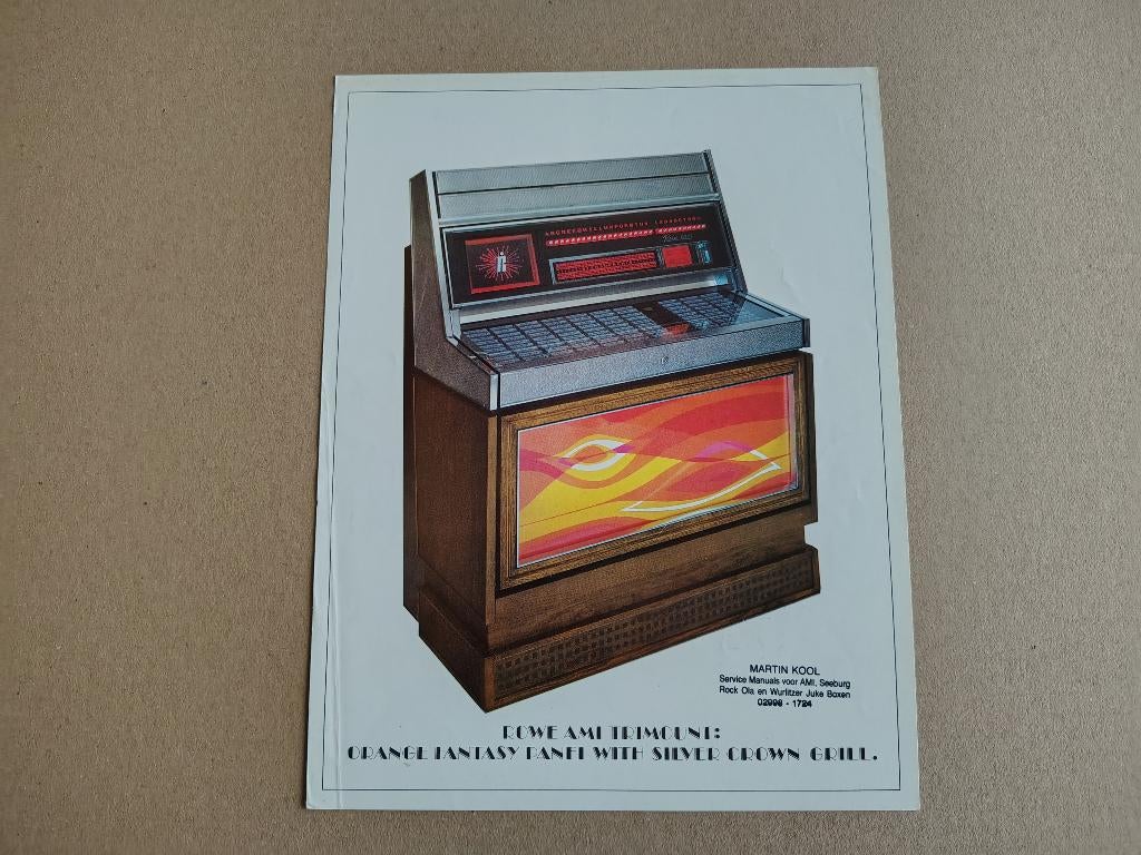Flyer: Rowe-AMi MM4 (1970) jukebox, Envoi, Ami