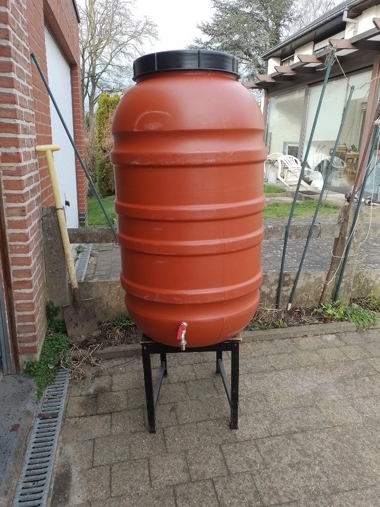 Vat, regenton, bidon, ton 220 liter met kraan, Tuin en Terras, Regentonnen, Ophalen, Zo goed als nieuw