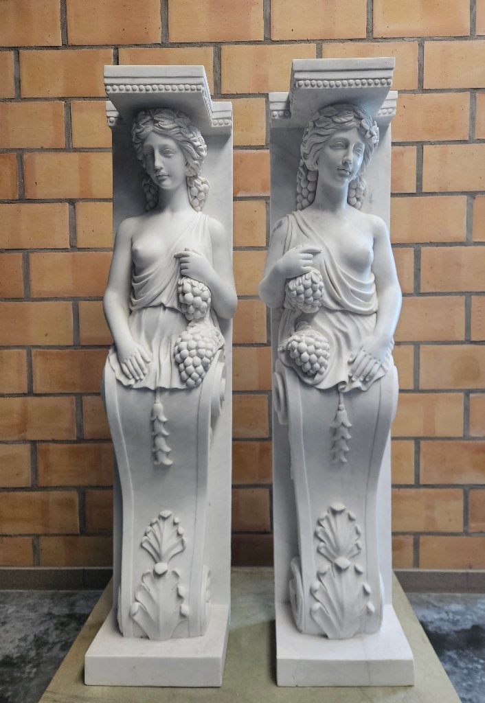 Carrara marmeren dames hand gekapt uit overname topstukken!, Groep mensen, Ophalen of Verzenden, Handgemaakt, Overige materialen