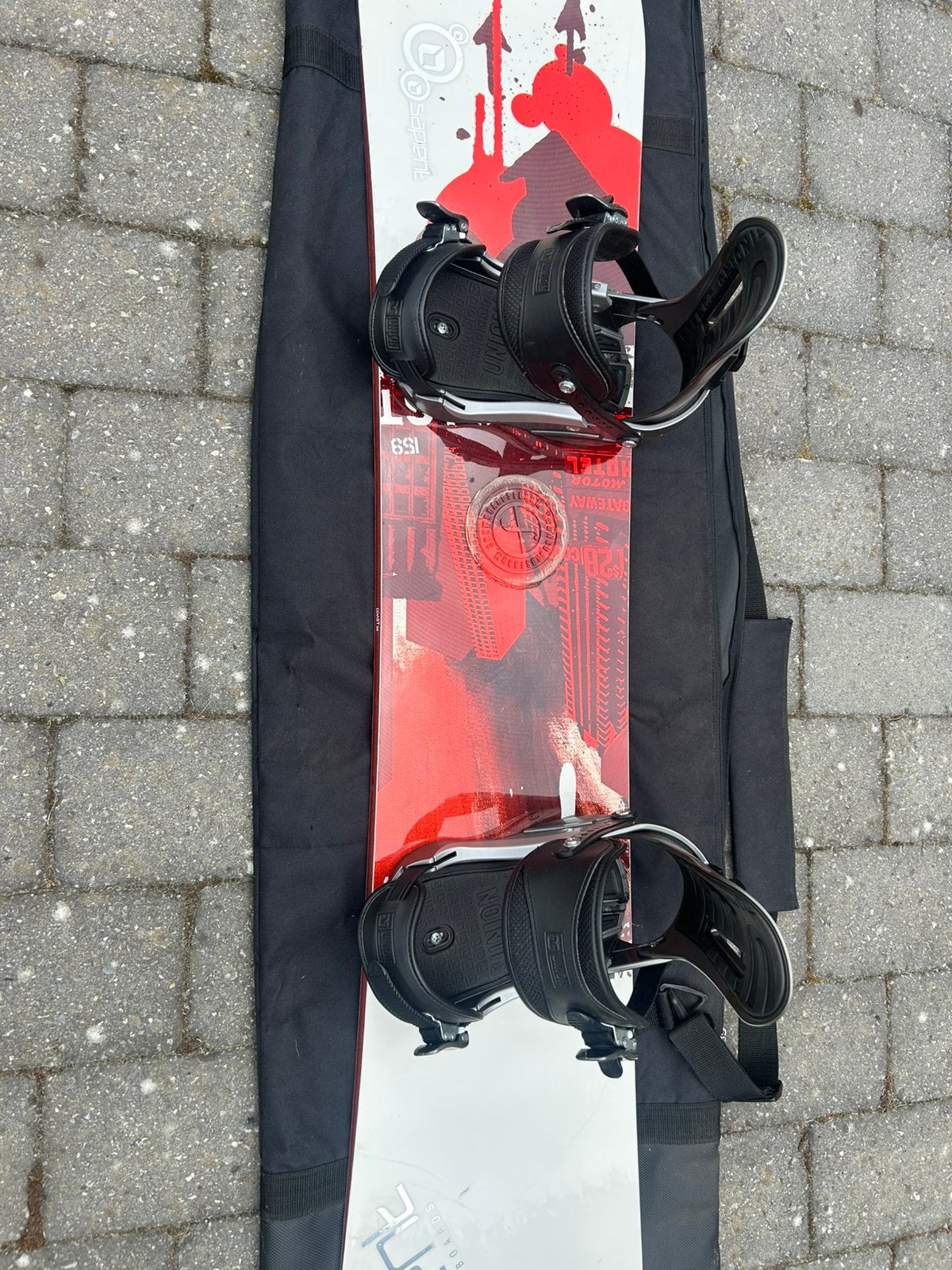 Snowboard Sapient, Sport en Fitness, Ophalen, Zo goed als nieuw, Bindingen
