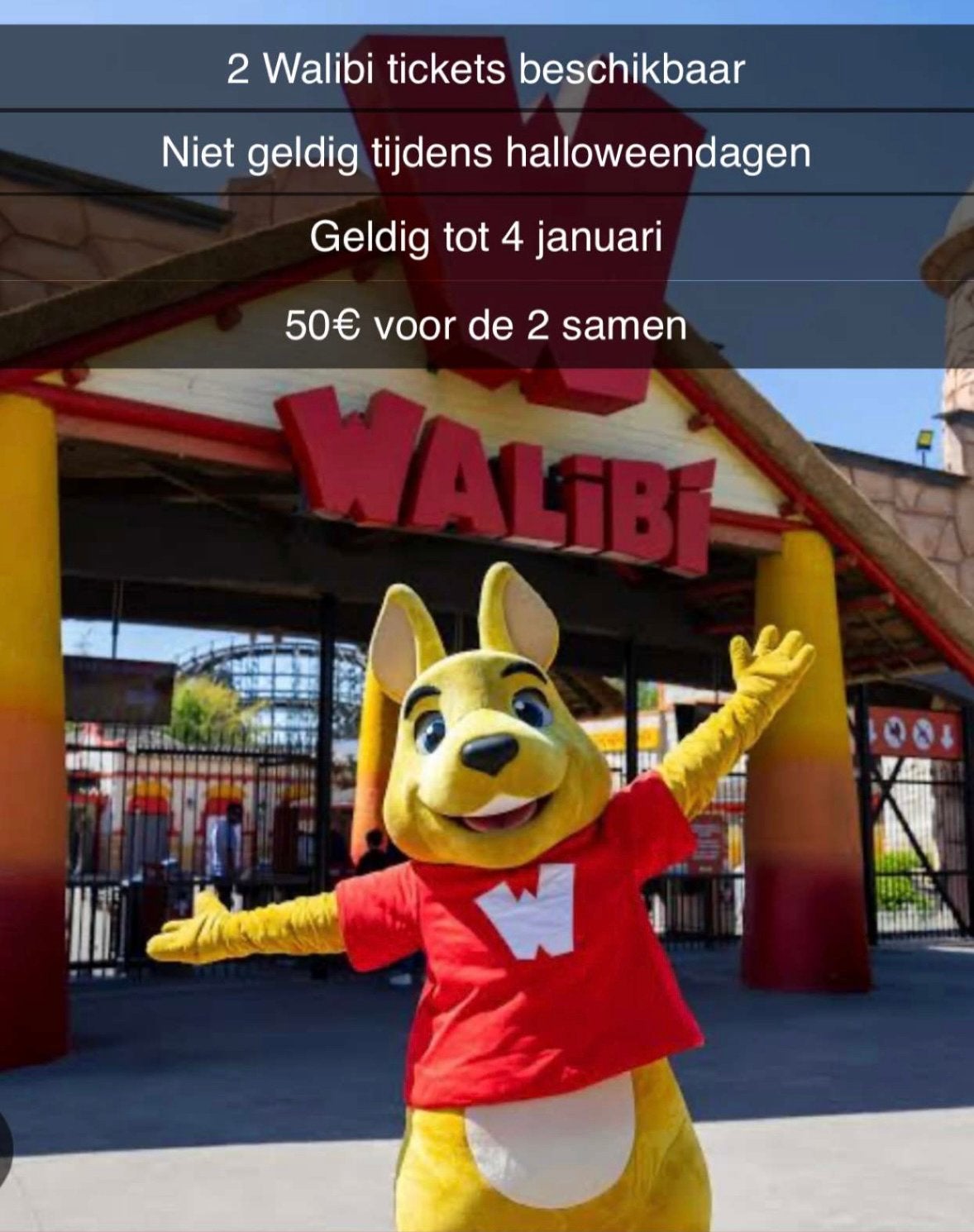 Tickets walibi belgie