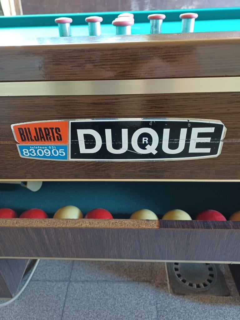 Compétition de billard Duquet, Enlèvement, Comme neuf