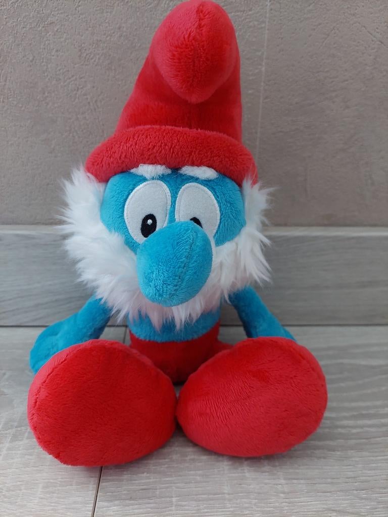 Peluche grand schtroumpf, Enlèvement ou Envoi, Comme neuf, Grand Schtroumpf, Poupée, Figurine ou Peluche