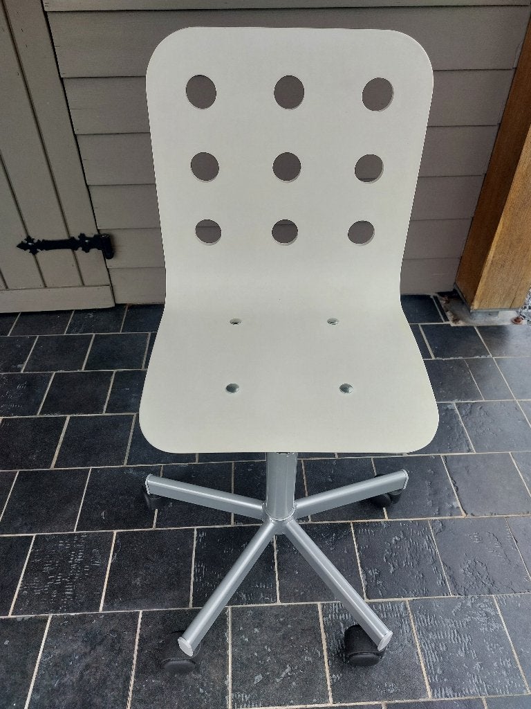 Bureaustoel Ikea wit, Ophalen, Zo goed als nieuw, Wit, Bureaustoel