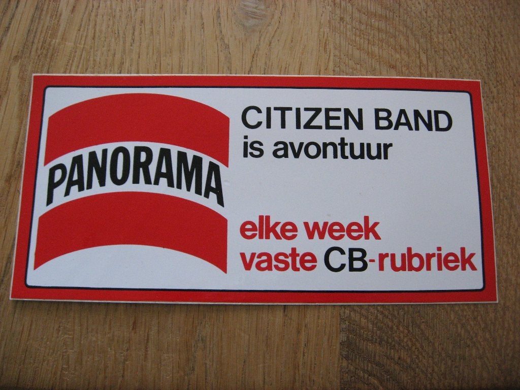 Autocollant vintage Panorama Citizen Band est une aventure, Enlèvement ou Envoi, Neuf, Autres types