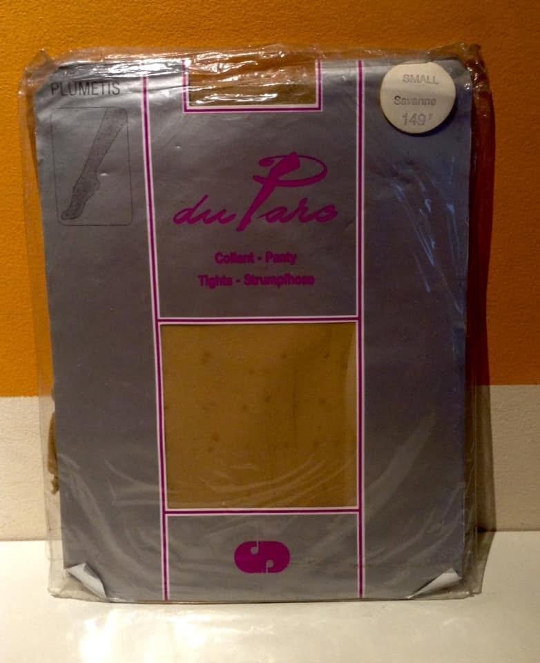 Vintage panty "du Parc" - PLUMETIS (Stipjes) - Maat S-NIEUW, Du Parc, Maat 36/38 (S), Nieuw, Ophalen of Verzenden
