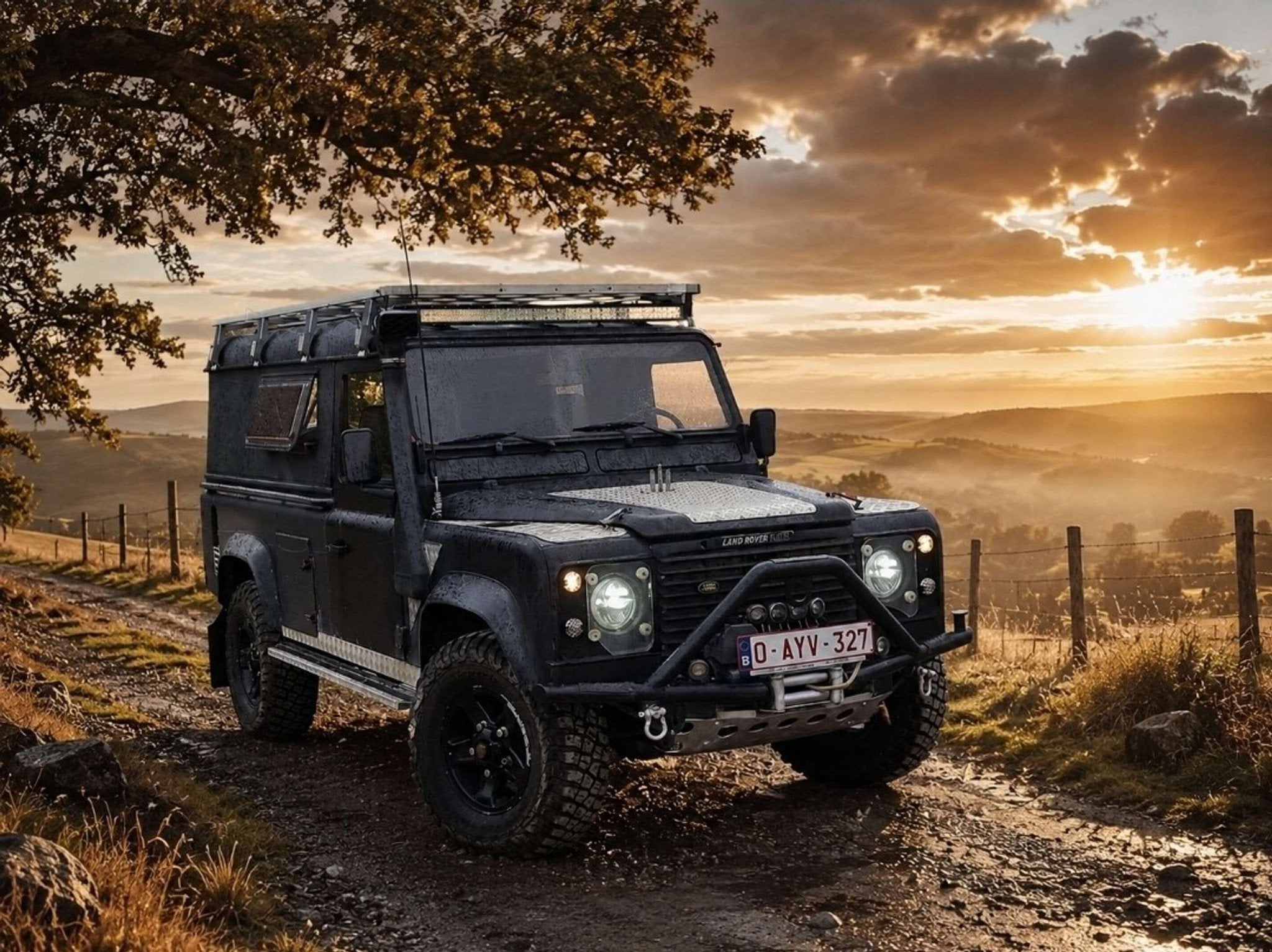 Land Rover Defender (bj 1986), USB, Land Rover, 2495 cc, Zwart
