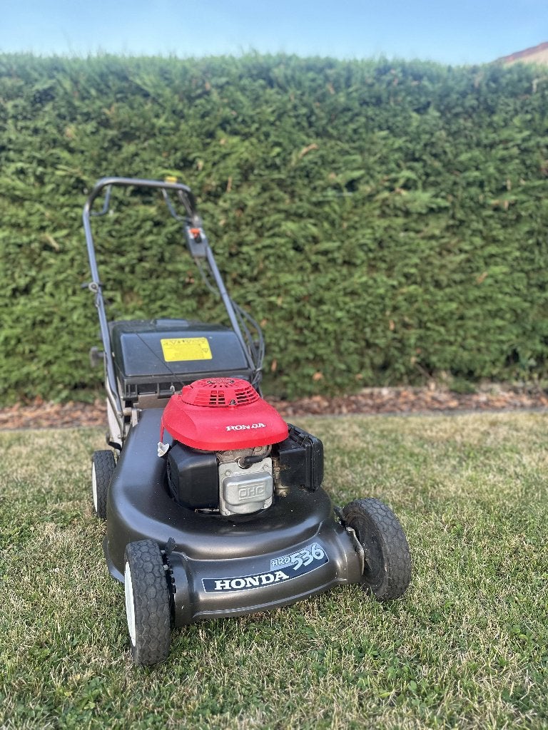 Honda HRD 536 Grasmaaier te koop., Tuin en Terras, Ophalen, Cirkelmaaier, Honda, Zo goed als nieuw