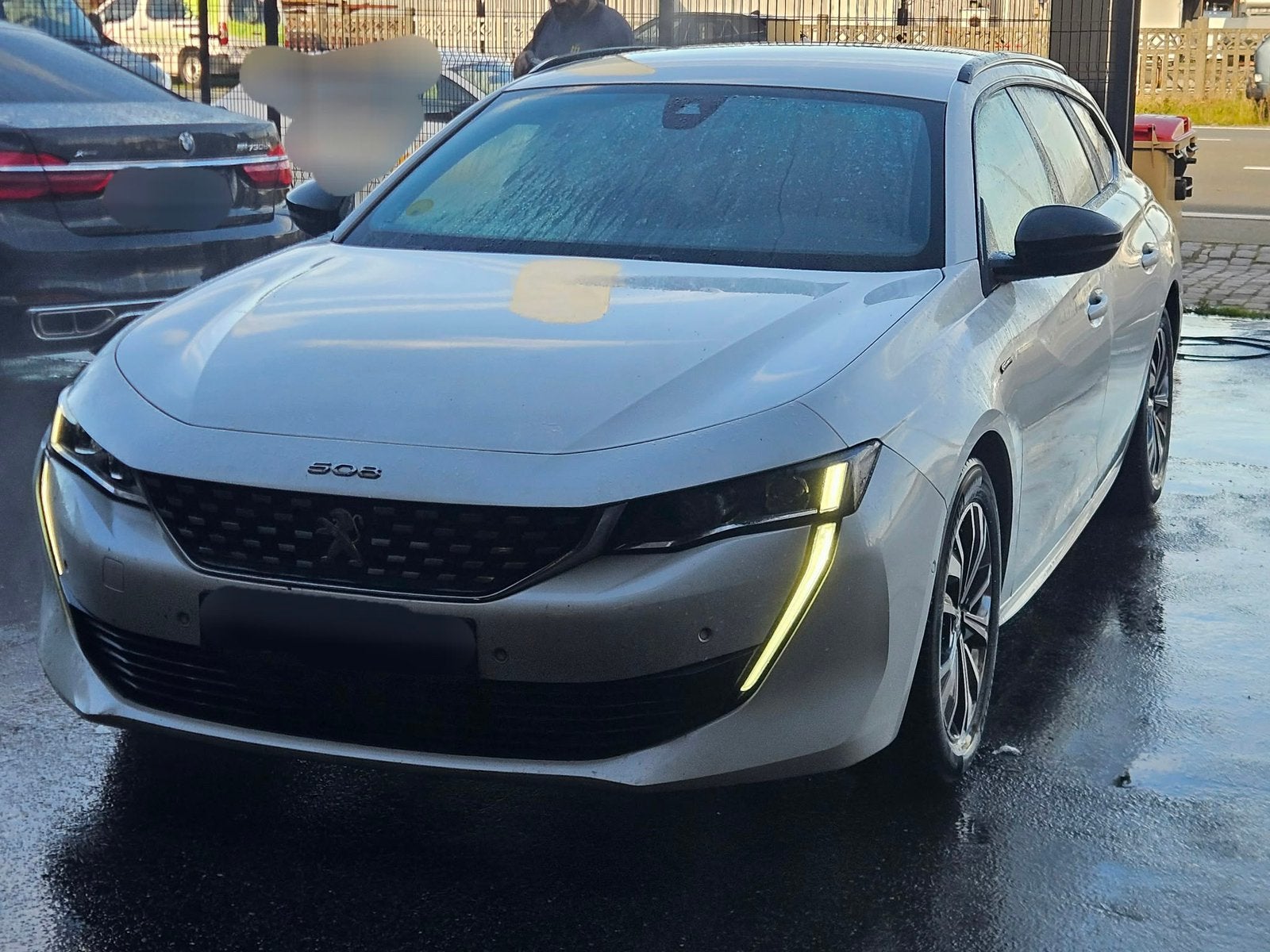 Peugeot 508 SW GT line 1.5 diesel e6 témp automatic, Auto's, 4 cilinders, Leder en Stof, Wit, 96 kW