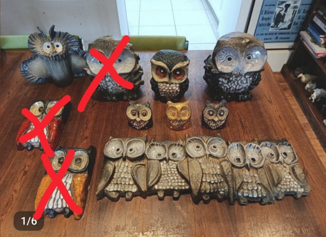 Collection de hiboux Perignem à vendre, Enlèvement ou Envoi