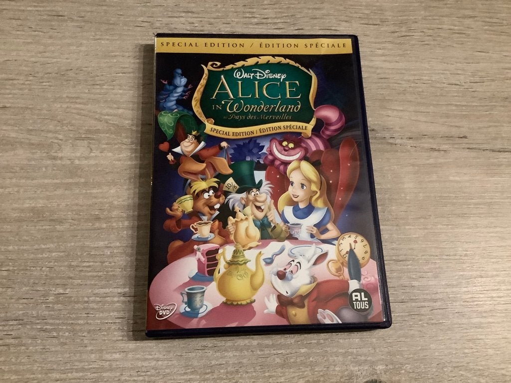 Walt Disney Alice in Wonderland DVD, Cd's en Dvd's, Europees, Tekenfilm, Alle leeftijden, Nederlands