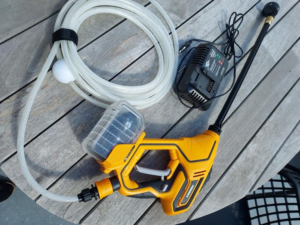 Hogedrukreiniger, Tuin en Terras, Hogedrukreinigers, Ophalen, Nieuw, Accu, Met regelbare waterdruk