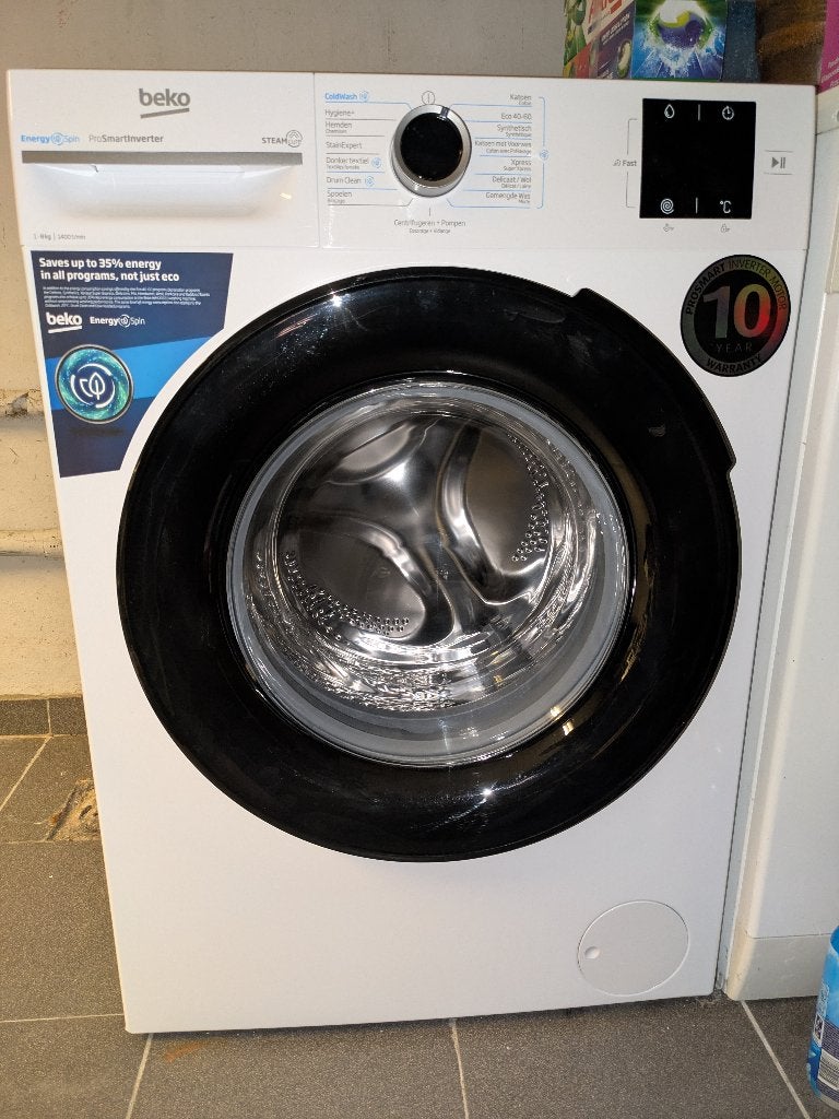 Beko BM3WFT3841W 8kg 1400 tpm nog in garantie, Elektronische apparatuur, Wasmachines, Ophalen, 1200 tot 1600 toeren, 8 tot 10 kg