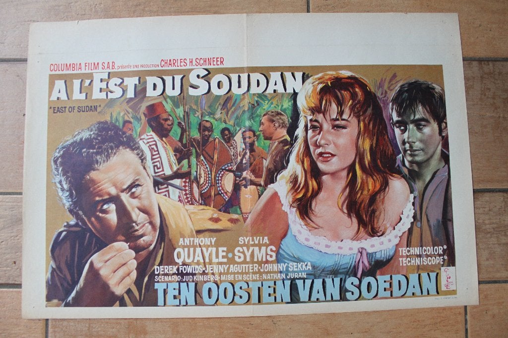 filmaffiche East Of Sudan 1964 filmposter, Enlèvement ou Envoi, Rectangulaire horizontal, A1 jusqu'à A3, Comme neuf